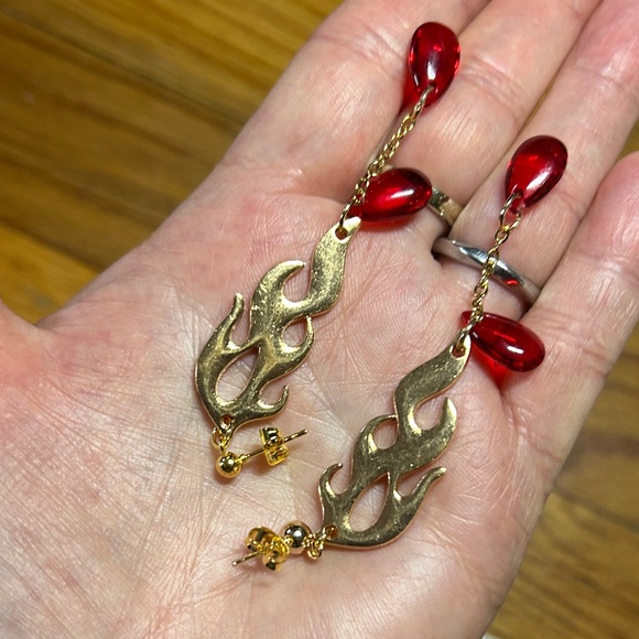 3/$25 Fire Dangle Earrings - Picture 3 of 6